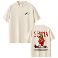 Brazilijos Ayrton Senna Vintažiniai Grafiniai Marškinėliai Vyrams Moterims Laisvalaikio Medvilniniai Marškinėliai Vyriški Per dydį Trumpomis Rankovėmis Marškinėliai Gerbėjams Dovana S įvairiaspalvis