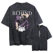 Fushiguro Toji Tee Anime Jujutsu Kaisen Clothing Men Women Summer Manga Tshirts Washed  New Summer Cotton Tshirt for Men XL