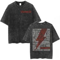 Dani Martin Gira  Ptos Aos  Tour Fashion T Shirt Vintage Washed Short Sleeve Tshirts High Quality Oversized Loose Tshirt S