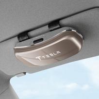 New Car Glasses Box Car Sunglasses Frame Auto Sticker Accessories For Tesla Highland Y S Model 3 Roadster X Cybertruck Coil ruda