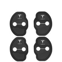 4pcs Silicone Car Styling Door Lock Covers Protection Stickers For Tesla Model 3 Model S X Model Y Roadster Cybertruck Semi For Tesla