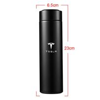 500ml Stainless Steel Smart Thermos Bottle Temperature Display Thermal Mug Business Gift For Tesla Model 3 S Model X Model Y