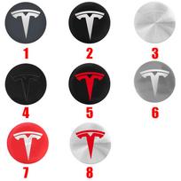 4pcs 56mm Car Wheel Hub Caps Emblem Hubcap Badge Stickers For Tesla Model 3 Model Y Model S Model X WYE Auto Styling Accessories For Tesla&5