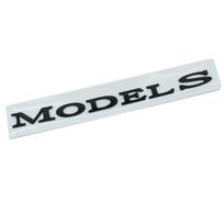 For Tesla S-Car Stickers Body Trunk Decoration Universal Stickers  Letter Stickers Automotive Accessories matinė juoda spalva