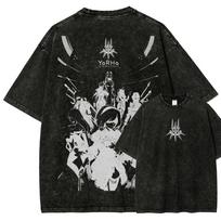 Hot Sale Popular Game Nier Automata Graphic Print Tshirt Men Women New Streetwear Harajuku Wind Tee Washed Cotton Oversize Top S