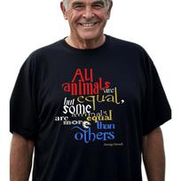 Animal Farm Quote Unisex T-T-Shirt, George Orwell Literary Tee, Equality Tee, 2XL