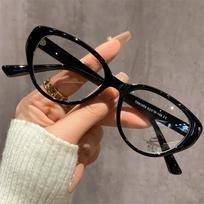 Luxurious Cat-Eye Light Adaptive Myopia Glasses Vintage Oval-Shaped Frames Color Changing Minus Diopter Eyewear Ultralight Near Sight Glasses 0