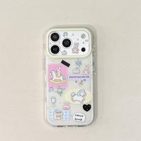 Cartoon Double Layer Rabbit Pony iPhone 15/17/16 ProMax Anti-Drop Case iPhone 17 Pro Max
