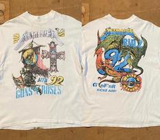 1992 Guns N Roses Tour T-T-Shirt 2 sided Unisex Men Women tee 2XL