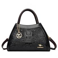 Fashionable Texture Crocodile Shoulder-slung Crossbody Bag with Large Capacity and Retro Style Handbag juoda