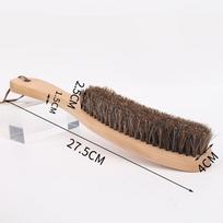 Easy to Use Wooden Horsehair Brush Cleaning 27.5cm Hat Brush Bench Brush Home