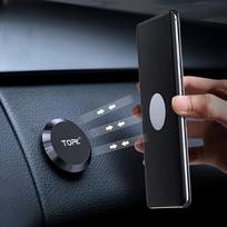 360° Rotating Magnetic Car Phone Holder, Universal Flat Suction Cup Dashboard Mount with Metal Plate juoda