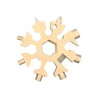 Best-Selling 18-in-1 Snowflake Multifunctional Tool: Stainless Steel Portable Wrench | All-in-One Screwdriver and Bottle Opener auksas
