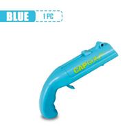 Creative Flying Cap Launcher Portable Cap Gun Beer Opener - Red Grey Shaped Cap Opener for Bar & Beverage Tools mėlyna