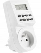 Programator Czasowy Tygodniowy, Elektroniczny, Max. 3500W, Ip20, Biały, Gtv