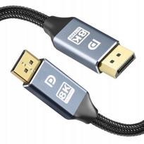 Kabel Displayport 1.4 8K 60Hz Rozdzielczość 4K 144Hz Dp-Dp Hdr Monitor 1.8M