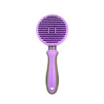 Pet Grooming Brush Shedding Comb Hair Removal Tool for Dogs Cats Effective Fur Cleaning and Detangling with Comfortable Handle one size violetinė