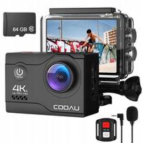 Sportowa Kamera Gopro Wifi 20Mp 4K Ultra Mikrofon Wodoodporna Akcesoria 64G