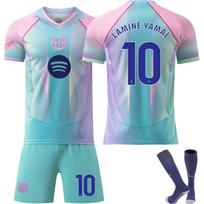 25-26 Barselona Lamine Yamal 10# Futbolo Džersio Rinkinys, Daugiaspalvis 110-120 CM įvairiaspalvis