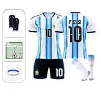 2026 Messi Argentina Nr.10 Vaikų futbolo marškinėliai ANTCOOL® Kvėpuojantis poliesteris Balti 110-120 cm balta