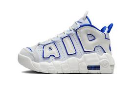 Nike Air More Uptempo Summit White Football Grey Racer Blue (PS) 28