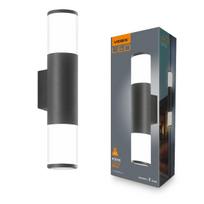 Kinkiet Zewnętrzny Czarny Architektoniczny Aluminium 2Xgu10 30 Cm Ip54 Ar090 Videx