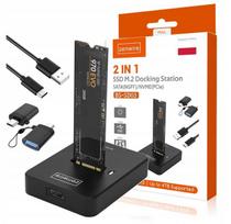 Adapter Ssd Nvme Pcie Sata Ngff 2W1 Kieszeń Dysk M.2 Usb 3.0 Usb-C 10Gb G2