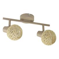 Lampa Sufitowa Nowoczesna Kaszmirowa Listwa Ozdobne Ruchome Reflektorki 2Xe14 10W Dex Milagro