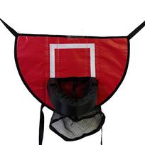 Safety Trampoline Basketball Hoop Kit Foldable Portable Basketball Hoop Toys  All Ages Red  Hoop