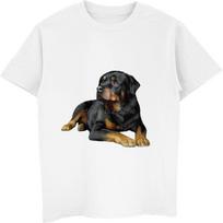 Hot Sell Rottweiler Dog Fashion T-shirt Men's Short Sleeve O-neck Cotton T Shirt Unisex Tees Tops Hip Hop Streetwear S įvairiaspalvis