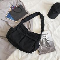 Canvas Shoulder Bag Fashiable Male And Female College Student Class Bag Large Capacity Travel Student Bag 2026 Large Handbag 40cmX35cmX15cm juoda