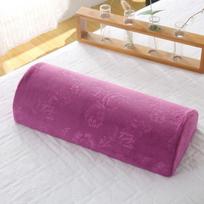 Memory Foam Filling Cushion Half Moon Bolster Massage SPA Pillow Ankle & Knee Support Elevation Back Lumbar Neck Relief Pain