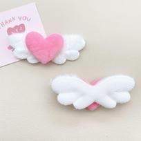 Plush Angel Wings Star Hair Clips for Women Sweet Cute Hairpin Barrette Hairgrip Girl Headdress Hair Accessories 10PCS