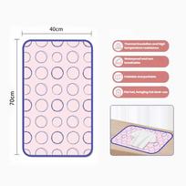 Portable Heat-Resistant Ironing Mat Waterproof Foldable Ironing Pad Travel Ironing Blanket Hanging Laying Soft Ironing Board