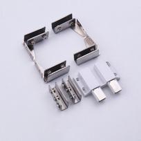 Non-perforated Display Cabinet Hinge Side Mounted Cabinet Glass Hinge  Kitchen Shelves sidabras