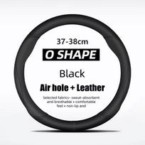 For Opel OPC ASTRA CORSA INSIGNIA MOKKA VECTRA GTC Tigra Carbon fiber Leather Car Steering Wheel Cover 37-38cm Auto Accessories