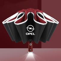 12 karkasų Automatiškai susilankstomas skėtis Vėjui ir saulei nuo saulės Opel Insignia Corsa Zafira Mokka Grandland Antara Ampera raudona
