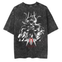 BLEACH marškinėliai Kurosaki Ichigo spausdinti marškinėliai Vintage skalauti gatvės stiliaus drabužiai vyrams Unisex drabužiai trumparankoviai medvilniniai apvalios iškirptės marškinėliai viršus XL