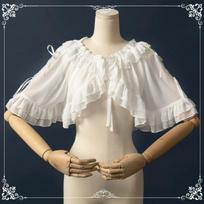 Lolita Style Sweet Short Cardigan Women Lovely Retro Simple Style Summer Daily Female Chic Tops One Size balta