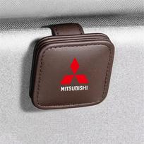 Car glasses clip, glasses holder, card storage clip for Mitsubishi Pajero Sport Eclipse Cross L200 Colt Delica Ralliart Triton