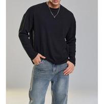 Men's Loose Fit Long Sleeve Crew Neck Sweatshirt Casual Drop Shoulder M juoda