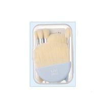 6Pcs Mini Makeup Brushes Set With Box Portable Soft Travel Concealer Brush Beauty Foundation Eye Shadow Tool Eyelash Brush mėlyna