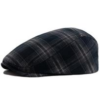 Plaid Herringbone Thin Beret Summer Men Women‘s Vintage Casual Flat Hat For Spring Autumn Fashion Visor Caps Female Newsboy Cap tamsiai mėlyna