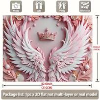 2D Romantic Heart Arch Backdrop, Lush Garden Path with Red Hearts Background for Valentine's Party 47.2x31.5inch/120*80cm