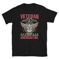 Soldier Honor Duty America Protect American Soil T-Shirt 4XL