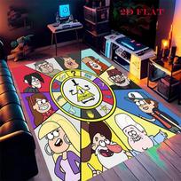 Gravity Falls Carpet Rug for Living Room Bedroom Home Sofa Decoration,Kids play Nonslip Floor Mat 40x60cm( 15x23in )