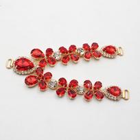 New 1pcs 115MM Summer Bikini Beach Shoes Flip-flops Metal Slippers Chain Rhinestone DIY Material Decoration