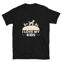 Goat I Love My Kids Funny Goat Animal T-Shirt S