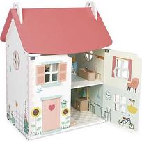 Janod Lilliputiens Drewniany domek dla lalek z 15 akcesoriami J06467 J06467