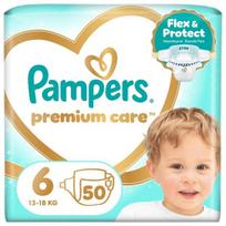 Pampers Premium Care Tape Sauskelnės, 6 Dydis, 50 vnt.